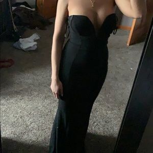Black sweetheart mermaid dress